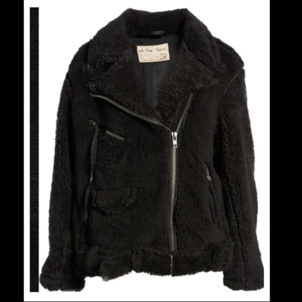 Sold on EBay- NWT Free People: So Cozy Slouchy Fleece Moto Jacket XS